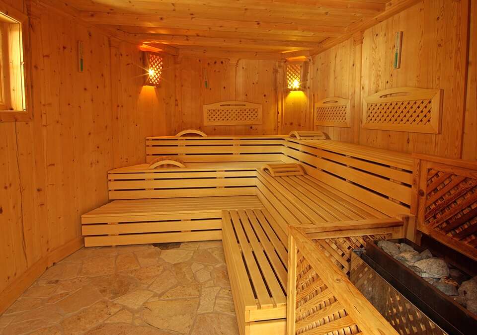 Sauna im Kinderhotel Testerhof