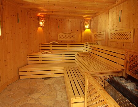 Sauna im Kinderhotel Testerhof