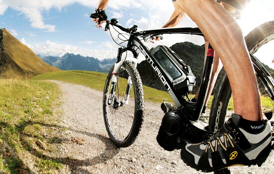 Mountainbiken auf der Alm